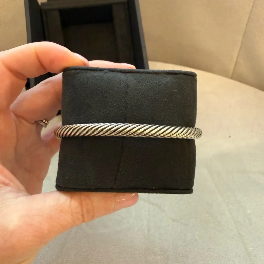 Authentic David Yurman 5mm Cable Morganite Bracelet, with receipt! - Picture 5 of 9